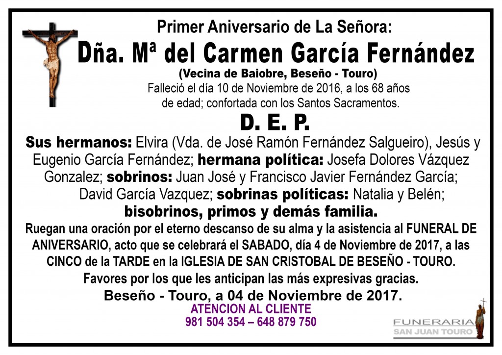 Maria del Carmen Garcia Fernández